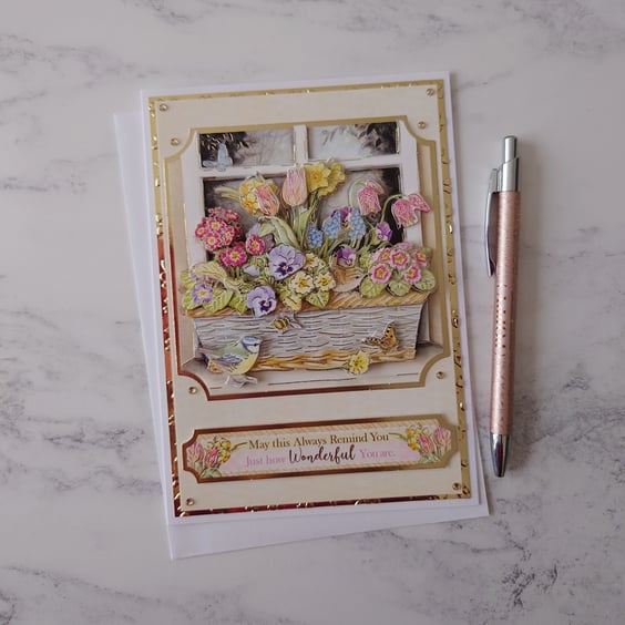 May This Always Remind You Just How Wonderful You Are 3D Luxury Handmade Card