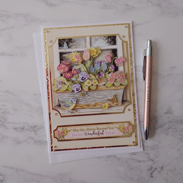 May This Always Remind You Just How Wonderful You Are 3D Luxury Handmade Card