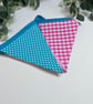 Handmade Fabric Bunting 7 Flags Butterfly, Gingham & Polka Dots - Image 3