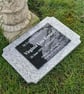 Granite Grave Marker Flat Grave Plaque Memorial Plaque Gravestone Headstone - Image 1