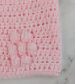 Pink Crochet Mum and Baby Matching Hats, Faux Fur Pom Beanie Set - Image 4