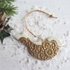 Christmas Decoration - Gold Robin 