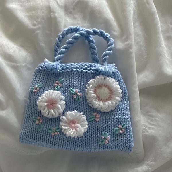 Hand Knitted Child's Handbag