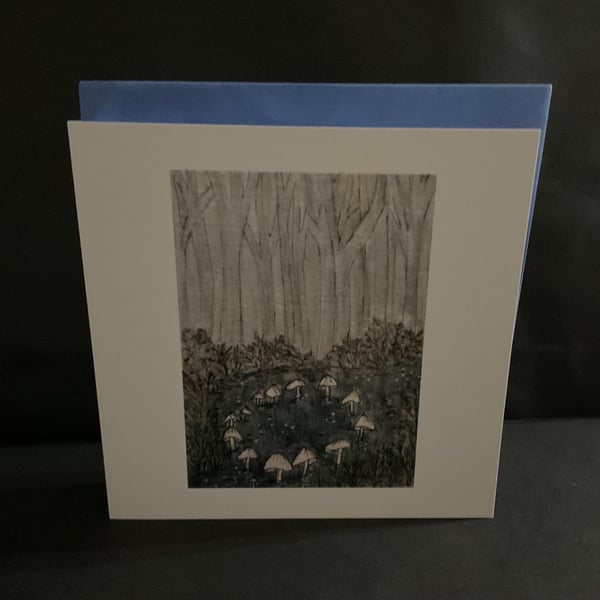 Magical Fairy ring greetings card