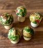 Set of 5 Mini Wooden Toadstools 