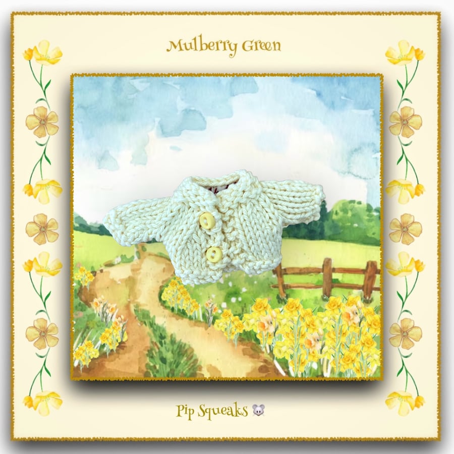 Pip Squeaks Lemon Cotton Cardigan 