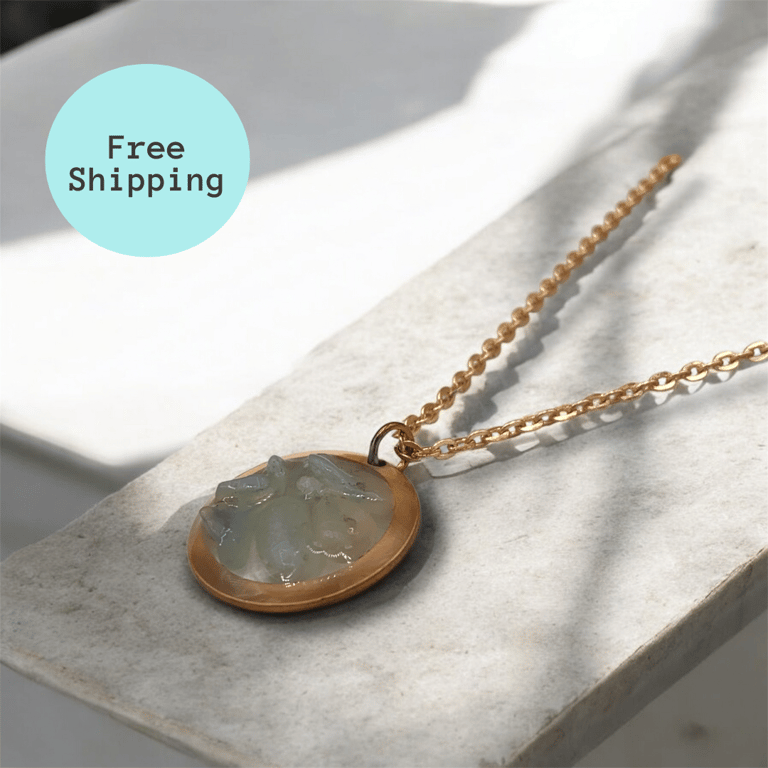 Copper Amazonite Pendant with Energy Benefits: Geode Inspired Design