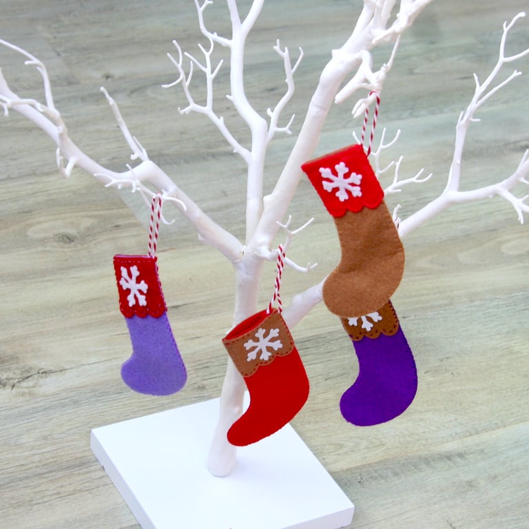 Felt Christmas Stocking Hanging Tree decoration