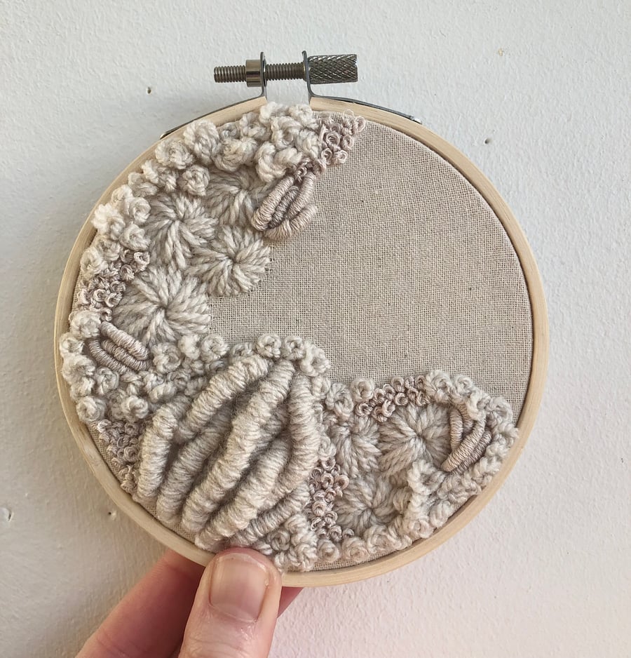 A study in beige a 4 inch art piece 