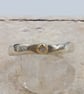 Luminous Sterling Silver & Gold Diamond Ring - Size O - Image 9