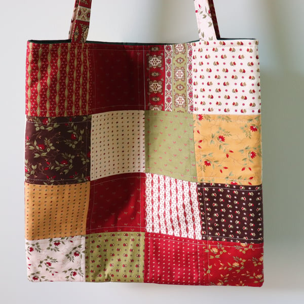  Quilted Tote Bag. Patch Work. Sale.