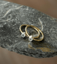 Gold Aquamarine Ring - Image 4