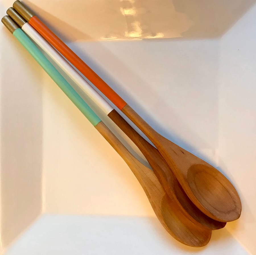 Painted Wooden Spoons 