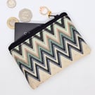 ZigZag zippered coin purse 003L