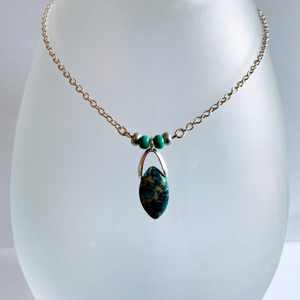 Gemstone Pendant Necklace.