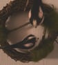 Indoor wreath decoration with needle felted birds . - Image 6