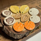 Set of five pairs of ceramic earring beads set 1