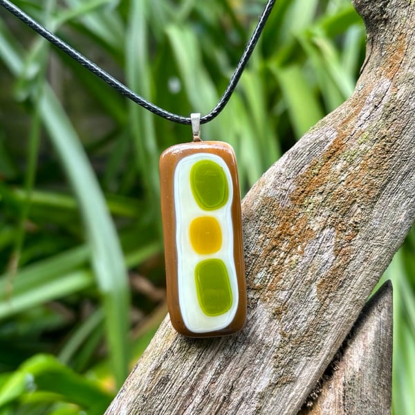 Handmade Reactive Glass Pendant