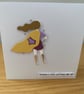 Handmade 'Thanks for Lifting Me Up' Card – With Movable Legs - Image 1