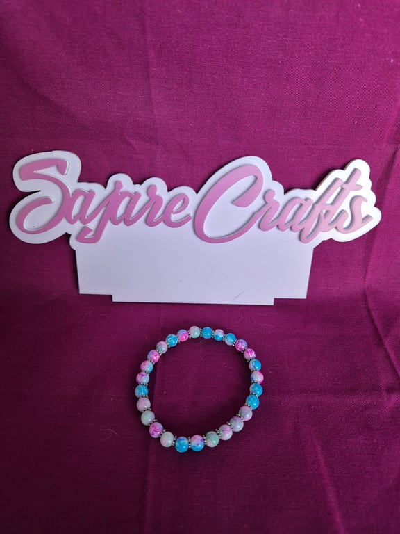 Marble Pastel Beaded Bracelet