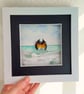 Pebble Penguin Coastal Art, Handmade Penguin Picture, One-of-a-Kind Seaside Gift - Image 4