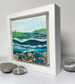  Cornwall Coast Mixed Media Painting - Tregirls Hawkers Cove Stepper Point Art - Image 2
