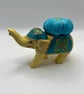 Vintage Elephant Pin Cushion - Turquiose