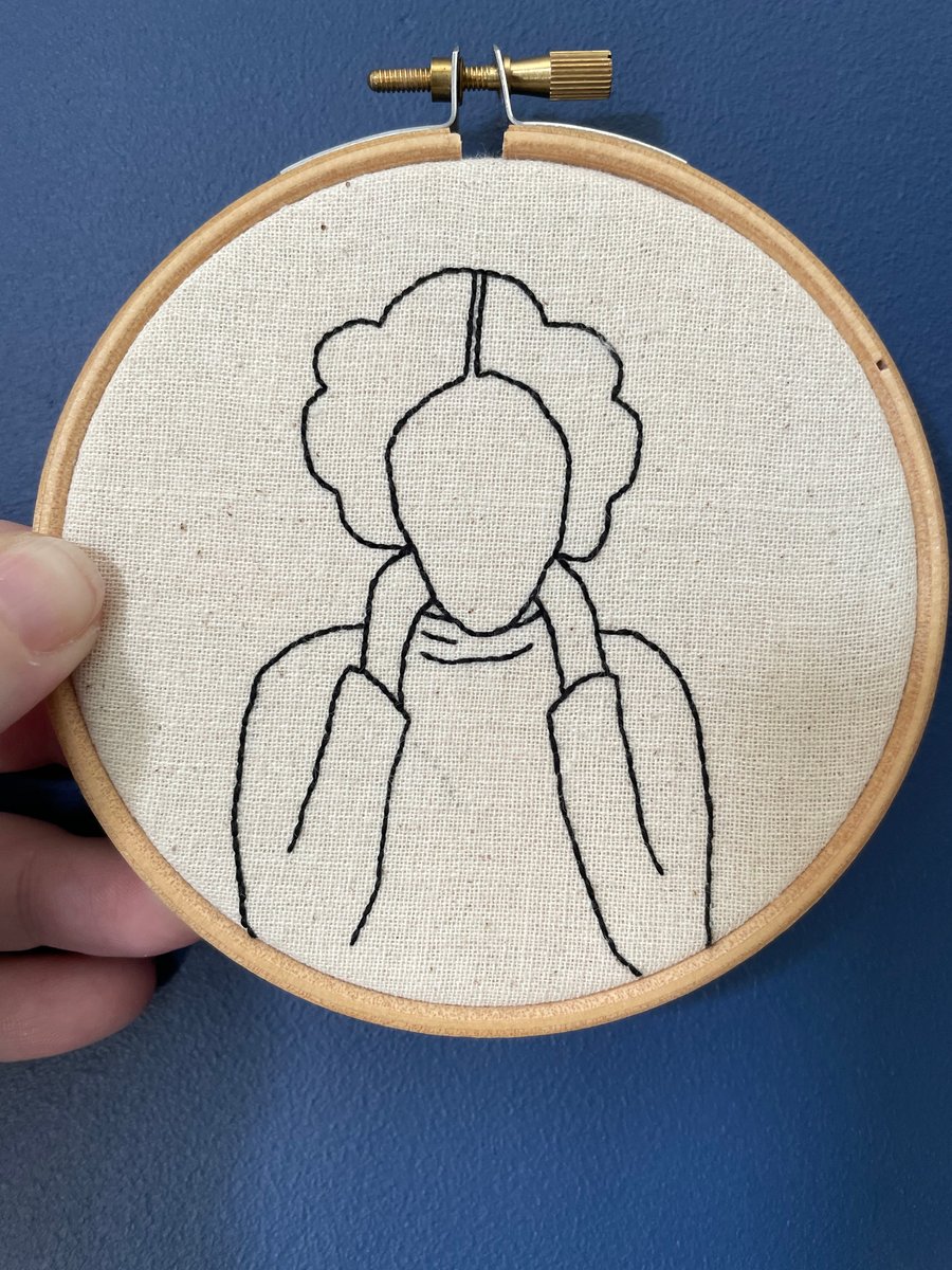 Star Wars Princess Leia embroidery hoop