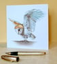 Greetings card - blank - Barn Owl - Image 3