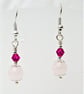 Rose Quartz Earrings - Image 2