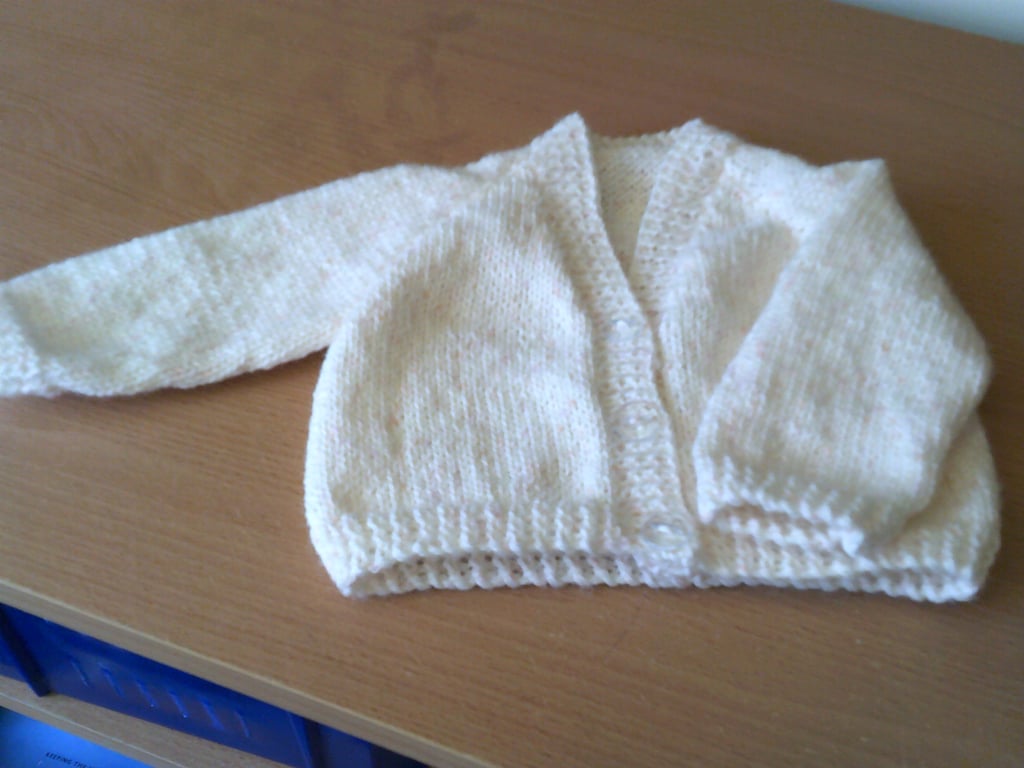 14 inch V Neck Baby Cardigan
