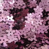 Metallic Pink Flower Sequins