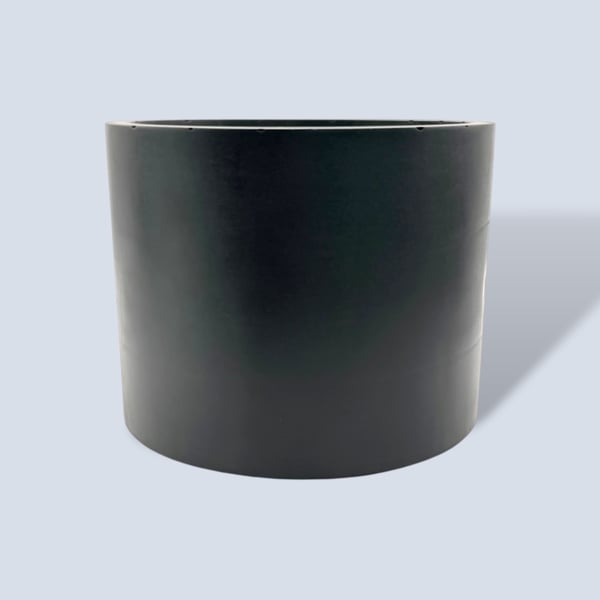 Large Black Plant Pot  - Minimalist Round Houseplant Pot Holder