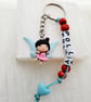 Guardian angel fairy personalized name keyring Keychain 
