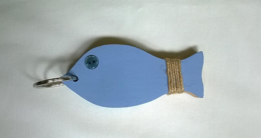Wooden Fish keyring