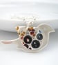 Silver Bird with Spotty Wing - Image 1