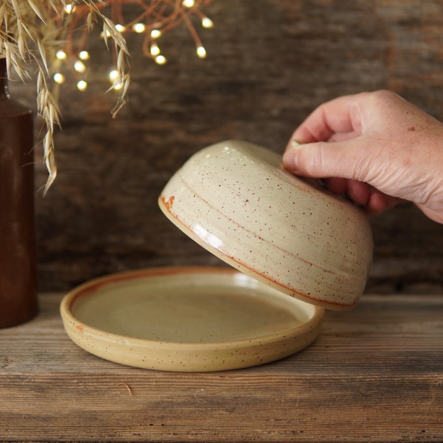 Cream Butter Dish
