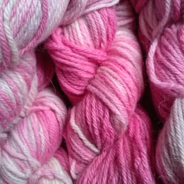 SPECIAL! 250g Hand-dyed  WOOL ALPACA DK Flamingo