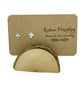 Tiny Silver Toadstool Studs - Fine Silver Fly Agaric Mushroom Earrings - Image 2