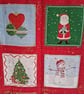 Handmade large pockets red Advent Calendar  - Image 3