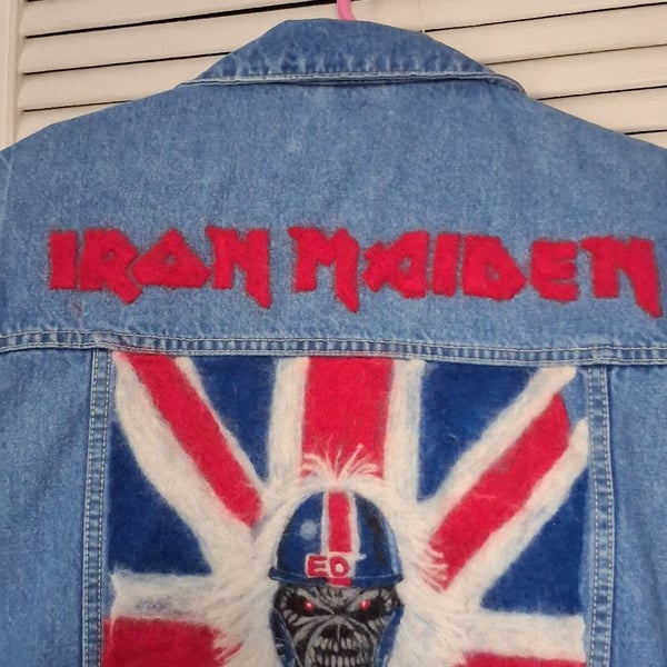 Upcycled denim waiscoat
