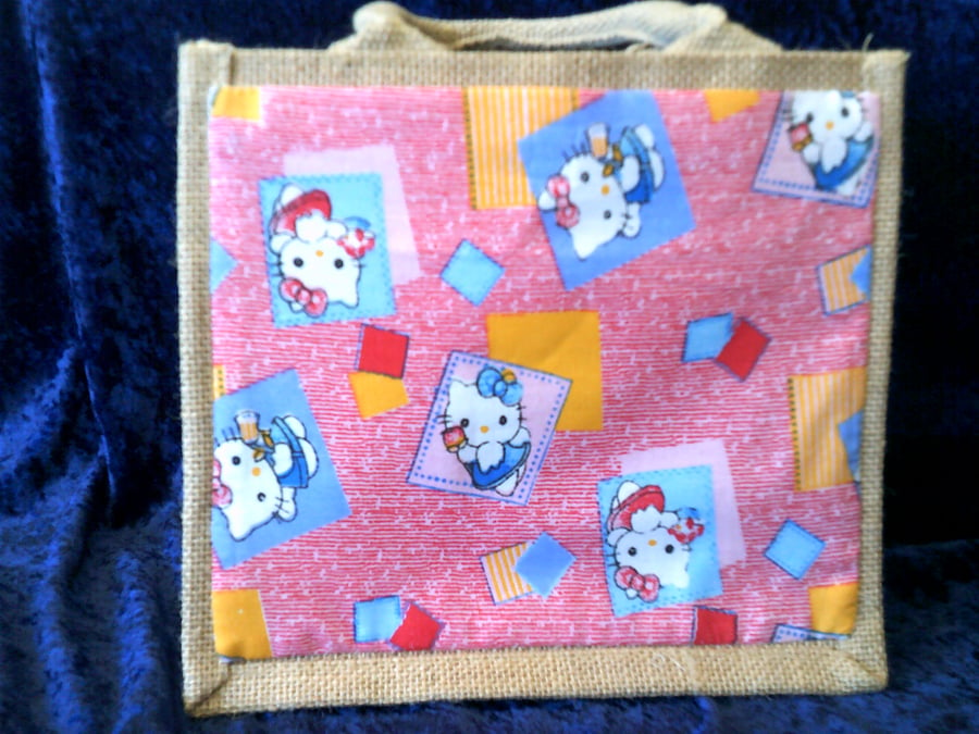 Hello Kitty Small Jute Bag