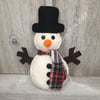 Snowman 100% Wool Felt Hanging Decoration