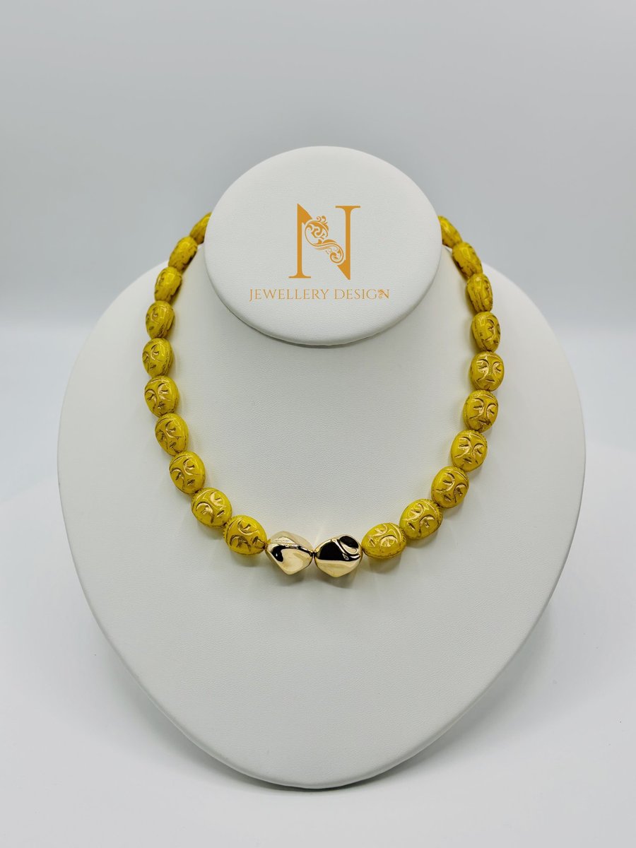 Tribal Faces Statement Necklace