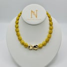 Tribal Faces Statement Necklace