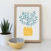 Potted Tree A4 Art Print - Seconds Sale