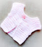 CROCHET PATTERN PDF Baby Pink Cardigan for Doll - Image 3