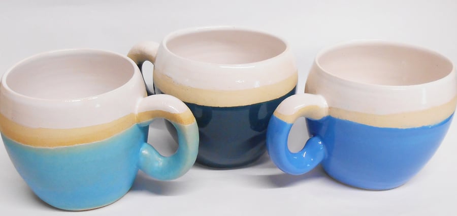 Mug Huggable Mint Green Stoneware Ceramic.