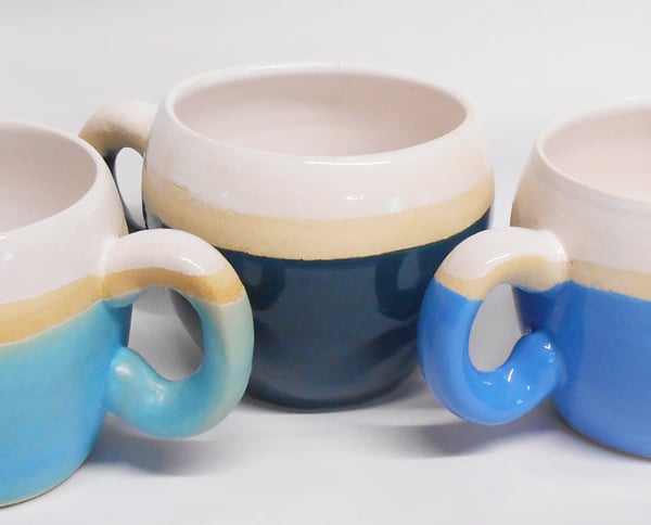 Mug Huggable Mint Green Stoneware Ceramic.