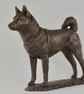 Standing Shiba Inu Animal Statue Small Bronze Resin Sculpture - Image 4